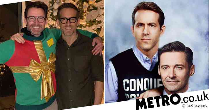 Ryan Reynolds and Hugh Jackman put ‘feud’ aside with epic coronavirus-themed portrait