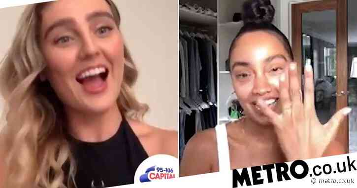 Leigh-Anne Pinnock has Perrie Edwards screaming with joy after flashing ‘engagement ring’