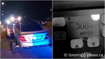 'Unbelievable': Young driver caught allegedly speeding 308 km/h on Ontario highway