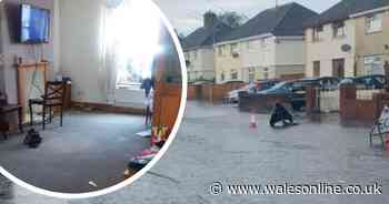 Flash floods wreck home after freak bank holiday downpours cause chaos - Wales Online