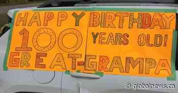 Kisbey man celebrates 100th birthday with 75 car surprise parade