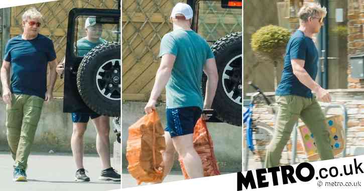 Gordon Ramsay looks cheerful while shopping with son in Cornwall amid tension with locals