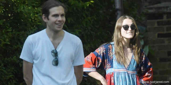 Keira Knightley & Husband James Righton Join Neighbors for a Socially Distanced VE Day Celebration