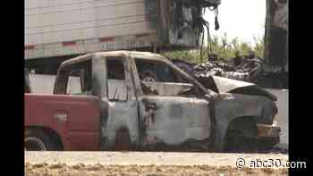 1 child killed, 10 people hospitalized after big rig crashes into 5 vehicles on Hwy 99 near Selma
