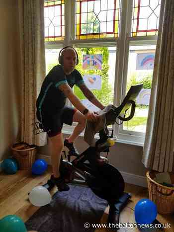 Atherton dad completes 48 hour cycle challenge and raises over £1500 for Royal Bolton Hospital