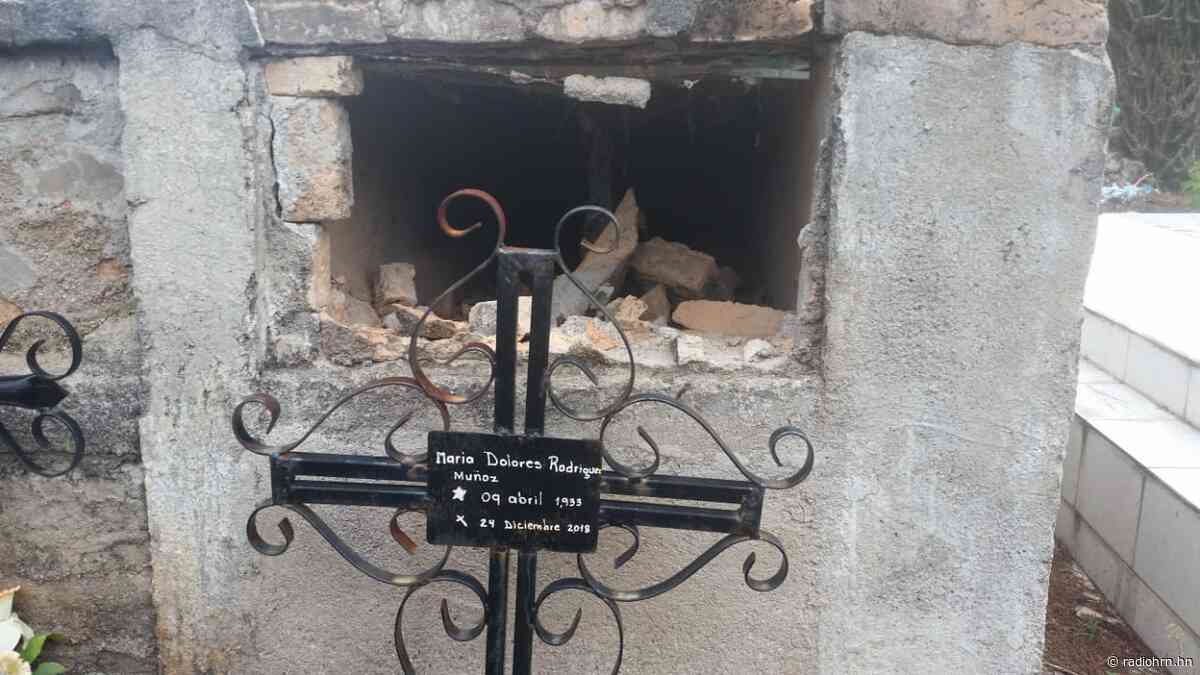 Roban esqueletos en cementerios de Erandique, Lempira - Radio HRN