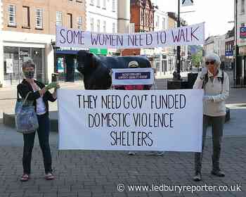 Protest in Hereford as domestic abuse rises in lockdown