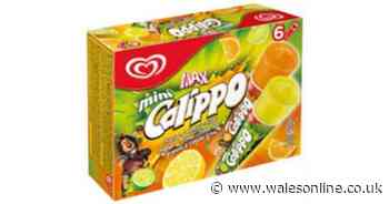 Mini Calippo multi-packs recalled over fears they contain metal