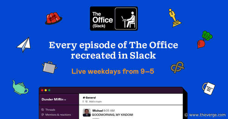 All 201 episodes of The Office are now playing out over Slack