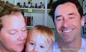 Amy Schumer, Chris Fischer and son, 1, promote cookery show