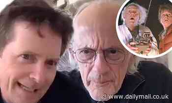 Back To The Future reunion! Michael J. Fox recites lines with Christopher Lloyd and Lea Thompson