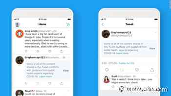 Twitter says it will label misleading coronavirus tweets -- even if they're from Trump
