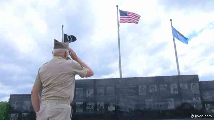 Solitary Salute: WWII vet honors V-E Day