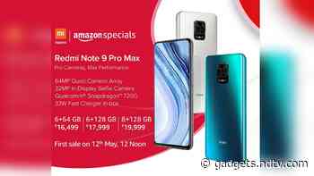 Redmi Note 9 Pro Max to Go on Sale for the First Time in India Today via Mi.com, Amazon: Price, Specifications