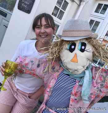 Scarecrow visitors for VE Day neighbours
