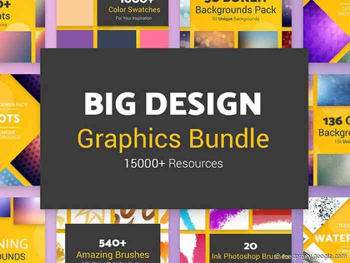 Save 26% on the Big Design Graphic Bundle (15,000+ Resources)