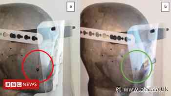 Coronavirus: A4-sized face shields 'too narrow' for PPE
