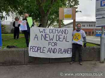 Extinction Rebellion rally held outside York Hospital