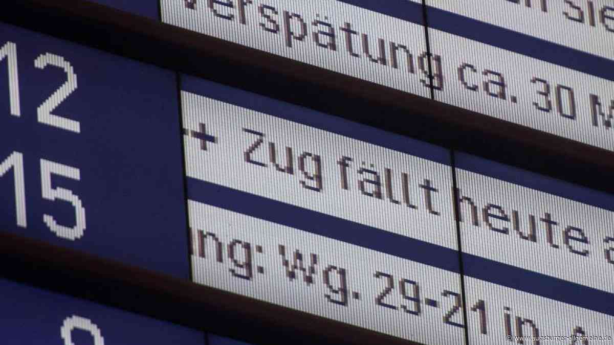 Baufahrzeug bleibt auf Schienen liegen - Zugausfälle - Augsburger Allgemeine