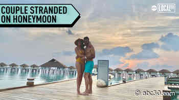 Couple stranded in the Maldives on their honeymoon