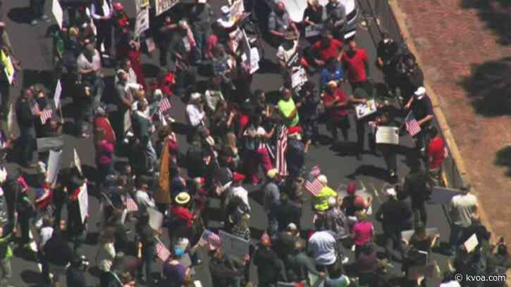 ‘Re-Open NC’ rally attracts counter-protest at state Capitol