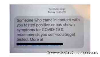 Public warned of scam text claiming they have been close to person with Covid-19