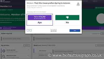MPs mark first electronic vote in the House of Commons