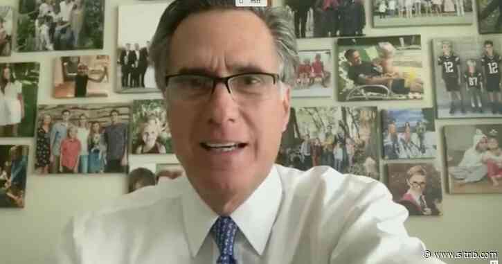 Sen. Mitt Romney says now is no time to celebrate as President Trump takes a victory lap on testing