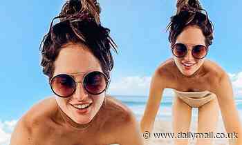 Binky Felstead posts throwback beach snap as she dreams of 'salty hair, sandy toes and freckles'