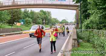Why protesters cycled round Bristol with big foam rollers