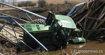 Fuel leaks into Little Paddle River after bridge collapses near Mayerthorpe