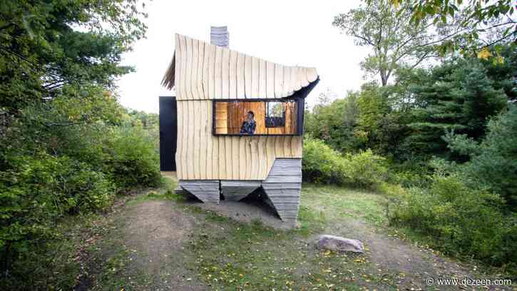 Hannah clads off-grid Ashen Cabin in New York with infested wood