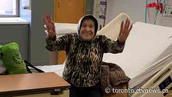 Health-care workers cheer out 95-year-old Toronto woman who beat COVID-19 - CTV News