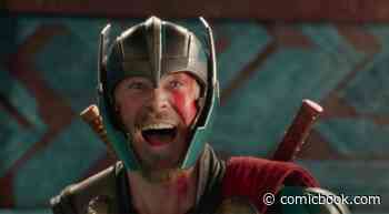 Thor Star Chris Hemsworth Did a Photoshoot With His Dog and Twitter Is Obsessed - ComicBook.com