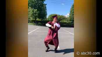 'I left dancing:' North Carolina graduate's celebration video goes viral online