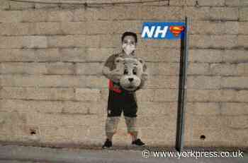 Banksy joke for charity at Bootham Crescent