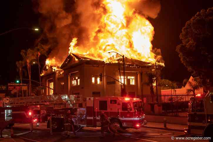 Fire officials say blaze that destroyed landmark Santa Ana church was arson