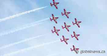 Snowbirds set to fly over northern Alberta this week for Operation Inspiration