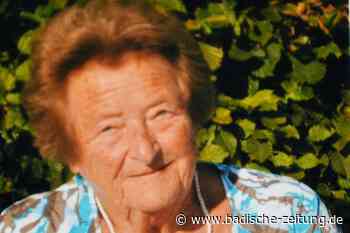 Gertrud Künzel feiert ihren 100. Geburtstag in Zell - Zell im Wiesental - Badische Zeitung - Badische Zeitung