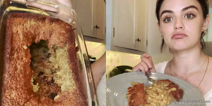 Lucy Hale Has a Massive Banana Bread Fail During Quarantine!