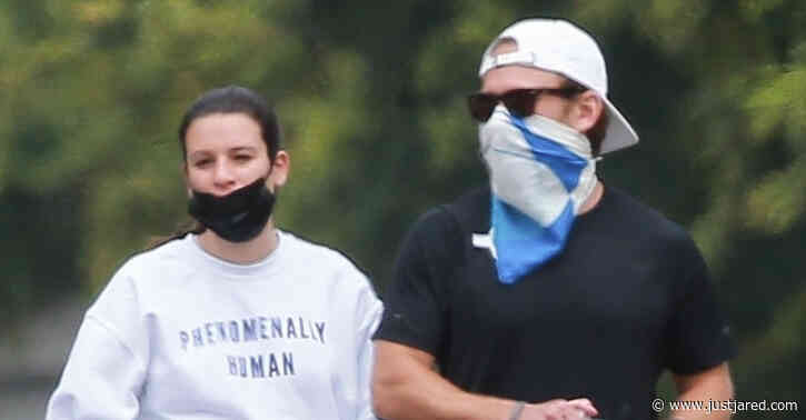 Lea Michele Cradles Her Baby Bump on Walk with Husband Zandy Reich
