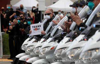 Photos: SJPD, first responders, recognizes healthcare workers at Regional Medical Center - The Mercury News