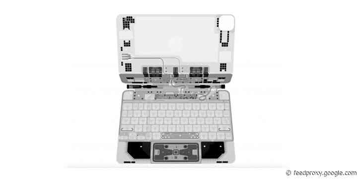 [Update: Trackpad teardown] Check out the beautiful complexity of the Magic Keyboard for iPad Pro thanks to iFixit’s X-rays