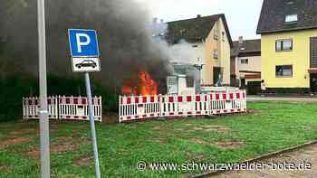 Bad Wildbad: Neue Trafostation geht in Flammen auf