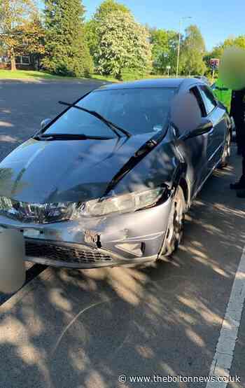 Car seized by police after crash on Beaumont Road, Bolton