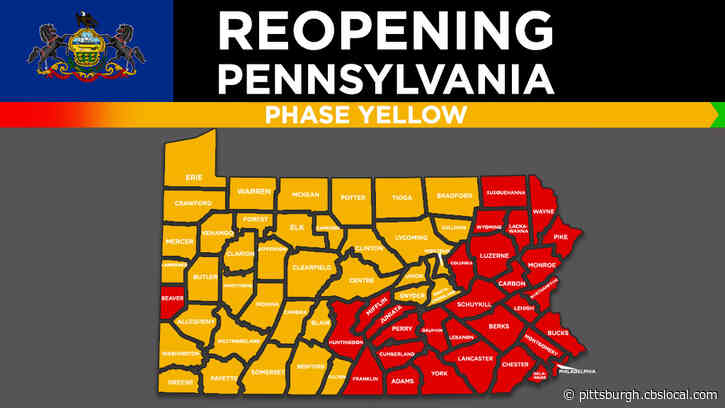 Most Of Southwestern Pennsylvania Moves Into ‘Yellow Phase’ Of Re-Opening