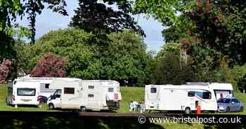 Traveller camp appears on the Downs