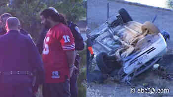 CHP: High-speed chase from Visalia ends in rollover crash on Hwy 168 in Fresno