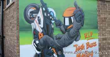 Tribute mural appears on pub wall in memory of crash victim Joshua Molloy