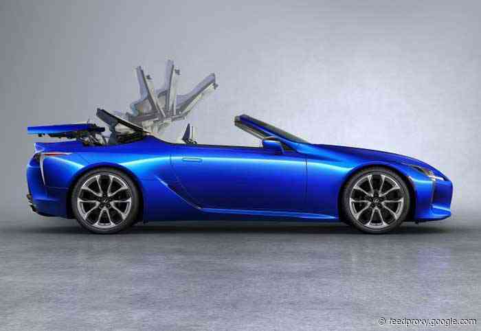 Lexis LC Convertible has special tech to make the car more comfortable with the top down